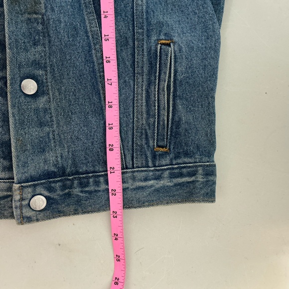 Vintage 1980's Harley Davidson Patriotic American Flag Denim Biker Vest size XXL - Picture 6 of 7